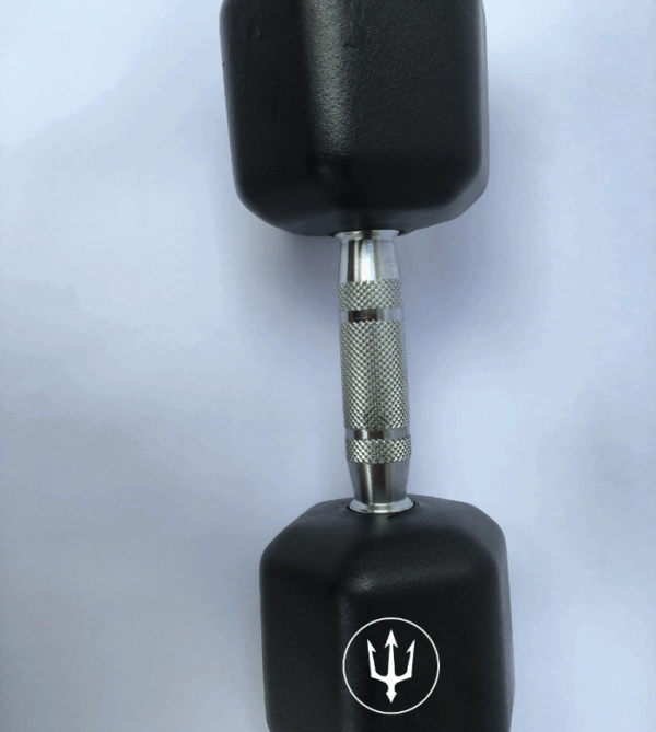 Kit Dumbbell Sextavado Emborrachado 12kg ao 30kg com Suporte - Image 4