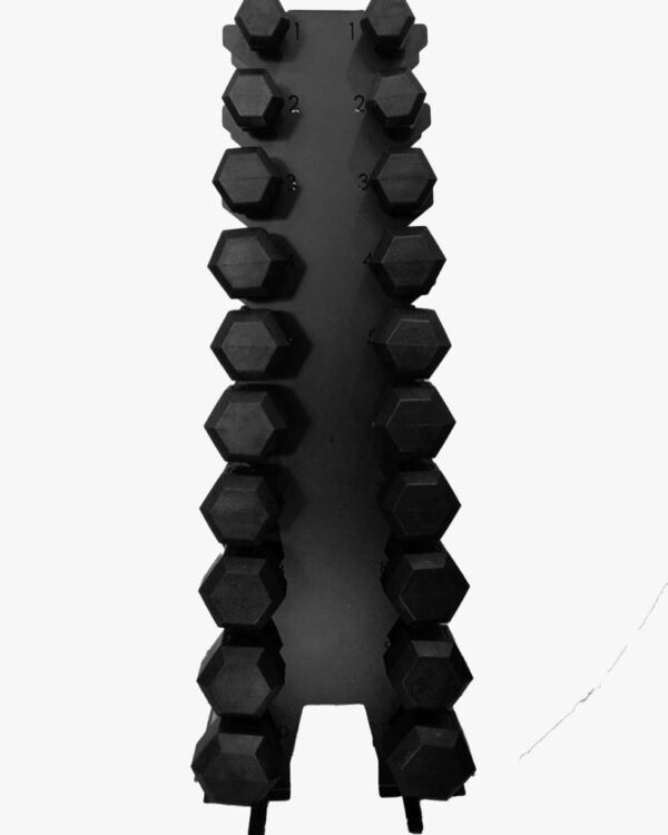Kit Halter Sextavado Injetado Pegada Cromada 1kg ao 10kg com Suporte - Image 3